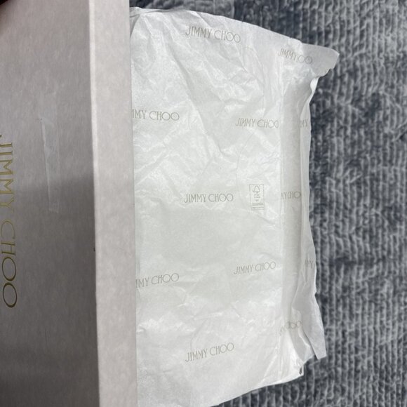 Jimmy Choo Skye 70 Ivory/clear Rhinestone And Satin High Heel - Picture 9 of 10